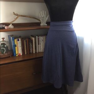 NWOT Lularoe Azure Skirt Medium Blue Heathered